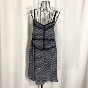 ZOE AND ROSE by Band of Gypsies Black and White Floral Slip Dress